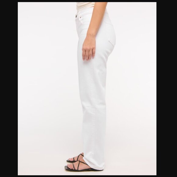 Abercrombie & Fitch Women's White Straight Leg Jeans 27short - Picture 3 of 8